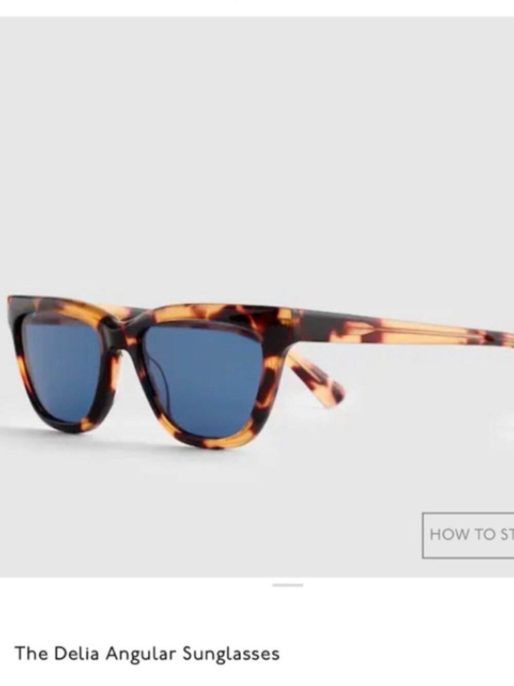 Madewell The Delia Angular Sunglasses- Tortoise